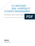 Research Methods in Tourism, Hospitality & Events Management