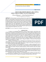 Effect of Company Size, Profitability and Capital Structure On Firm Value in Indonesia