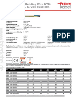 Sheathed Building Wire NYM-J/-O Acc. To VDE 0250-204
