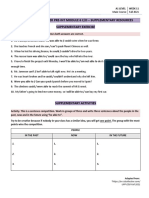 Handout 11.1 Pioneer Pre-Int Module 6 C/D - Supplementary Resources Supplementary Exercise