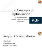 Basic Concepts of Optimization and Function Analysis