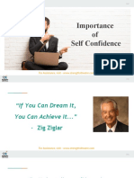 Importance of self-confidence and overcoming negative thoughts