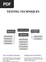 Testing Techniques