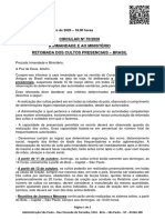 Retomada cultos presenciais Brasil