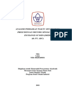 Analisis Perbaikan Waktu Set-Up Mesin: Press Dengan Metode Single Minute Exchange of Dies (Smed)