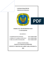 Laporan Praktikum Teknologi Terapan: Institut Teknologi Adhi Tama Surabaya