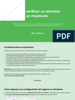 Como Verificar Un Dominio en Facebook