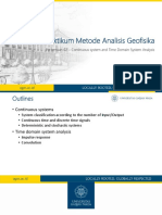 Praktikum Metode Analisis Geofisika: Pertemuan 02 - Continuous System and Time Domain System Analysis