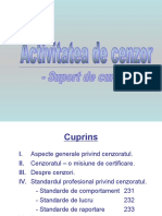 Activitatea de Cenzor - Suport Curs