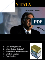 Ratan Tata: - A Global Leader
