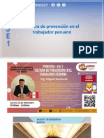 Cultura de Prevención en El Trabajador Peruano