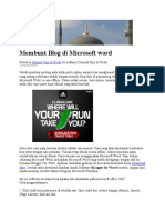 Membuat Blog Di Microsoft Word