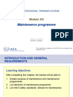 Module13 Maintenance Programme-SHORT COURSE