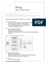 Samenvatting Gegevensbanken I 2010