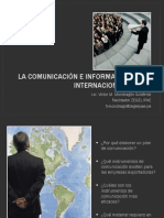 La Comunicación e Información en La Internacionalización