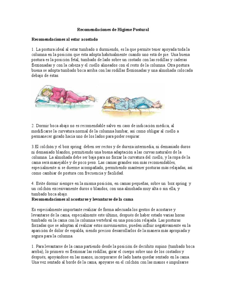 Manual de Higiene Postural | PDF