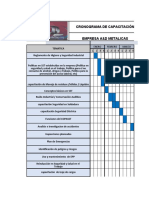 Cronograma de Capacitación