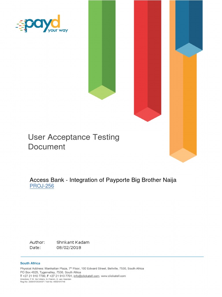 Access Bank Integration of Payporte Big Brother Naija UATQA Fully