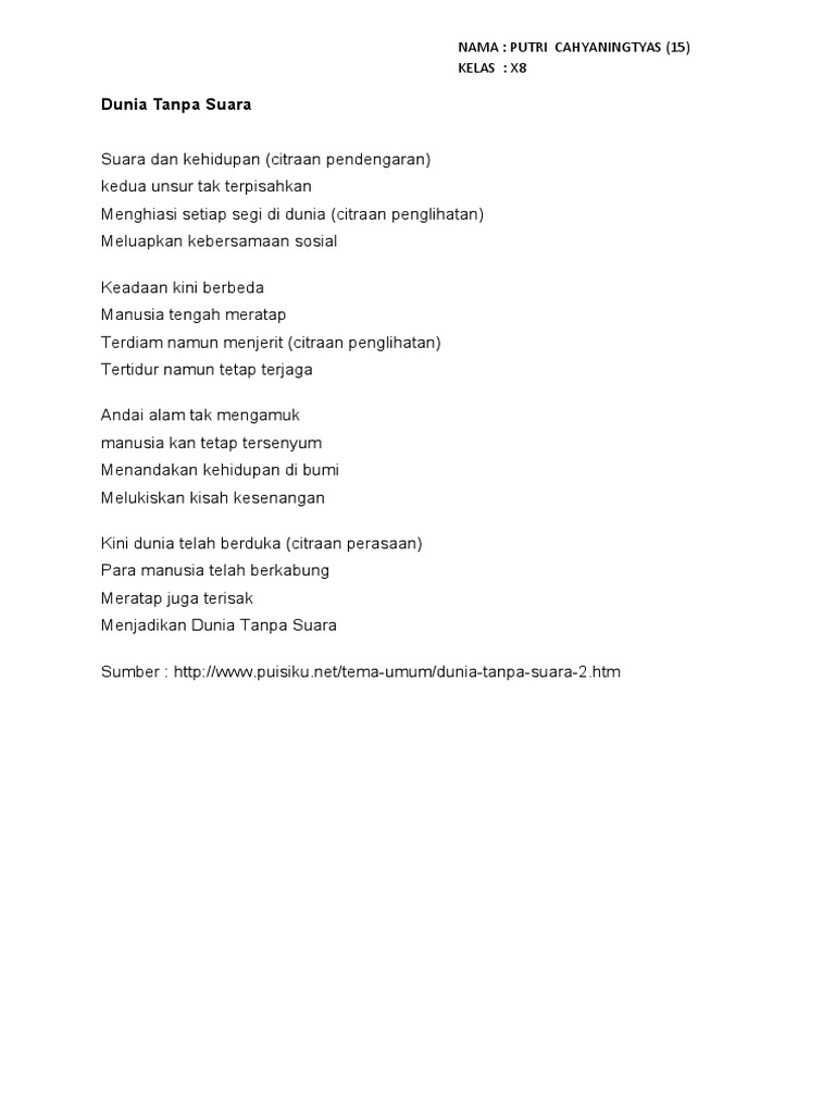 Parafrase Dan Essay Puisi