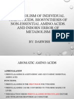 Metabolism of Individual Amino Acids and Biosynthesis of
