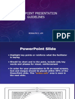 PowerpointGuidelines and Basics