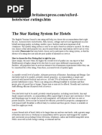TGCSA Star Grading System Overview | PDF | Meal