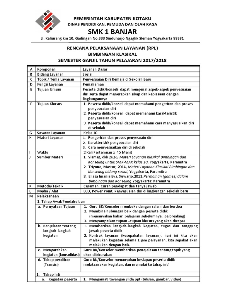 Contoh RPL | PDF