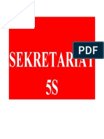 Stiker Sekretariat 5S