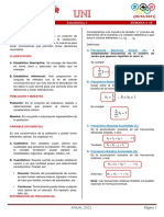 ARITMÉTICA (SEPARATA) - Estadística I