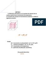 DILATACIÓN VOLUMÉTRICA