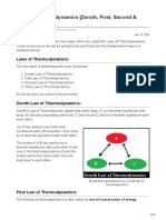 Laws of Thermodynamics Zeroth First Second Third PDF