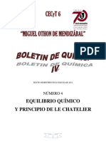 Boletín 4 Equilibrio Químico