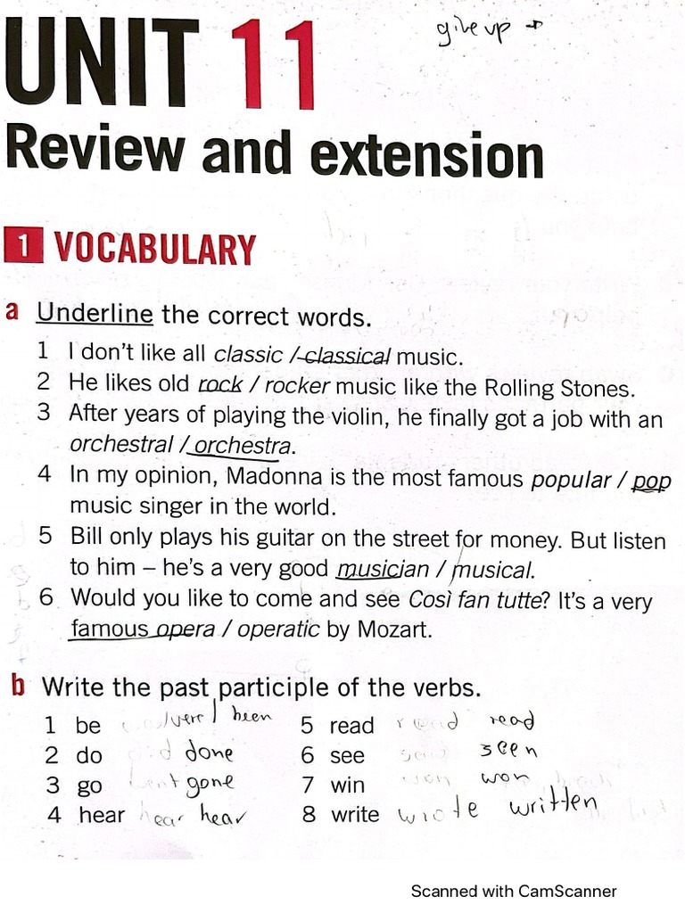 Review and Extension Unit 11 | PDF