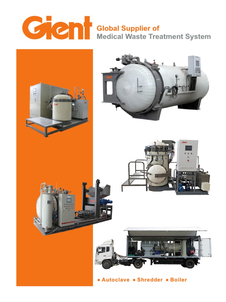 Medical Waste Treatment Mechanical PDF Sterilization (Microbiology