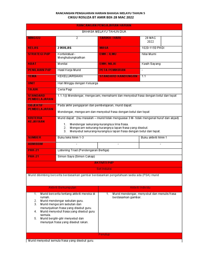 RPH BM T2 | PDF