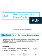 W8. 2 Distribution of a Linear Combination