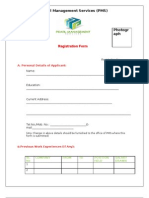 Registration Form: Pearl Management Services (PMS)