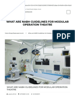 NABH Guidelines For Modular Operation Theatre 2022