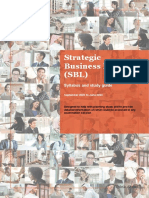 Strategic Business Leader (SBL) : Syllabus and Study Guide