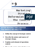 Marketing Strategy Reformulation: The Control Process: Slide 9-1