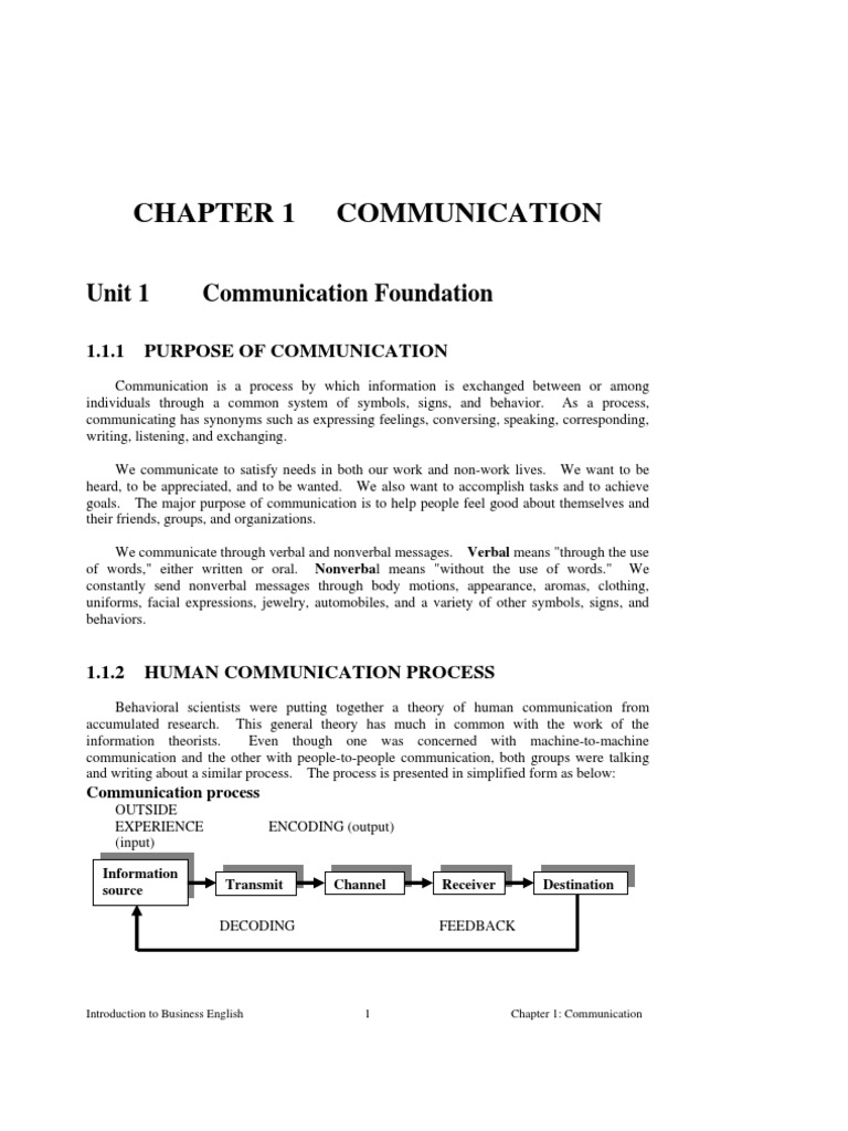Business English Communication Cognition