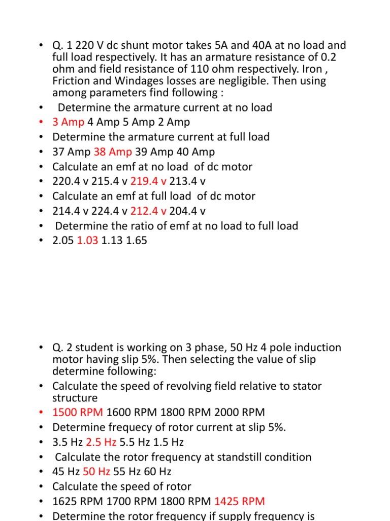 Beee Notes | PDF | Electric Motor | Physical Quantities