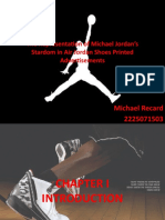 The Representation of Michael Jordan's Stardom in Air Jordan Shoes Printed Advertisements