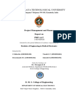 Visvesvaraya Technological University: Project Management and Finance Report On PMF Aat