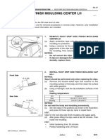 Install Roof Drip Side Moulding LH