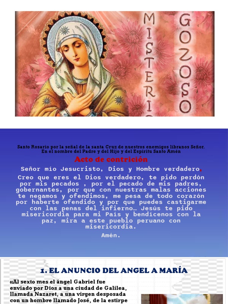 Misterios Gozosos | PDF