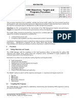 T&D-HSE-PRC-0010 HSE Objectives Targets and Programs Procedure