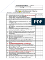 Drawing Checking Sheet Ducting