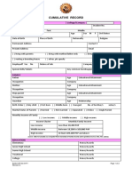 College Cumulative Record PDF File
