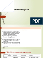 IGCSE Biology Organisation of The Organism Notes